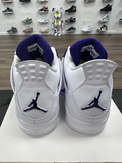 Jordan 4 Retro Metallic Purple - Size 9.5