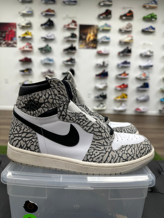 Jordan 1 Retro High OG White Cement - Mens (U8)