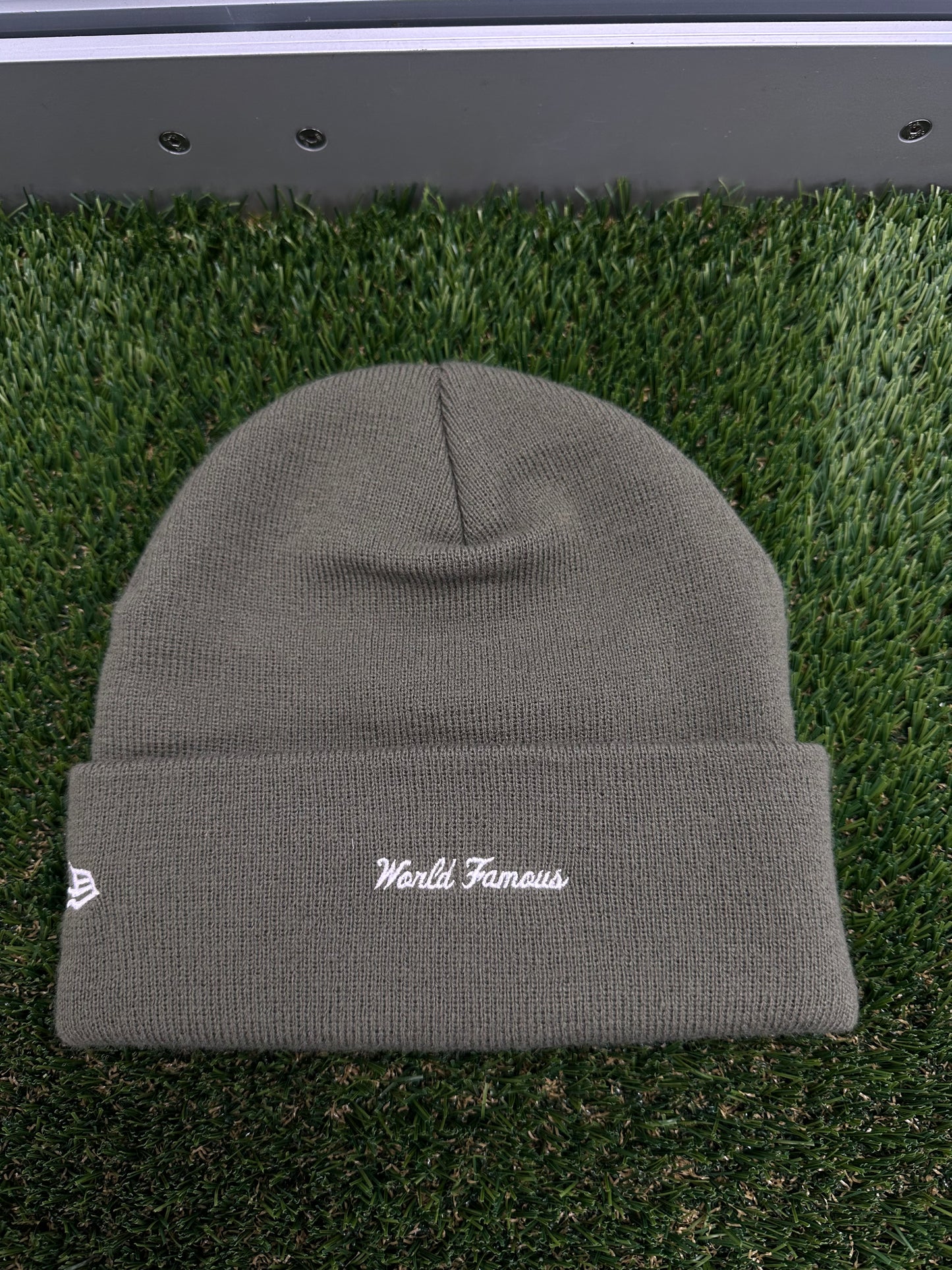 Supreme New Era Box Logo Beanie (FW25) Light Olive