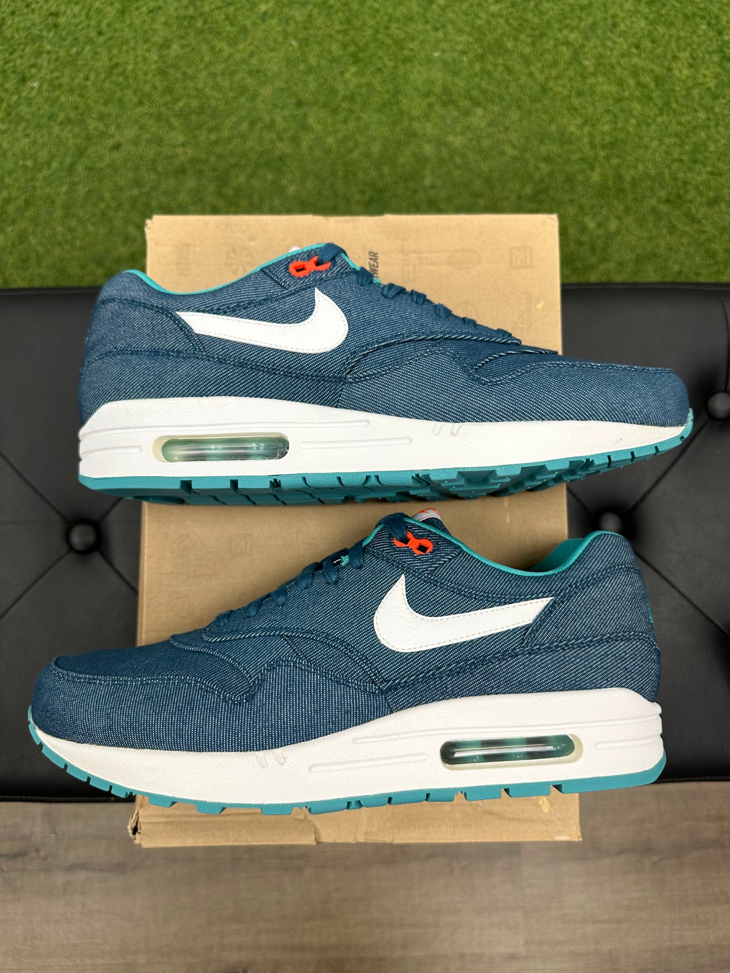 Nike Air Max 1 Turquoise Denim - Size 10