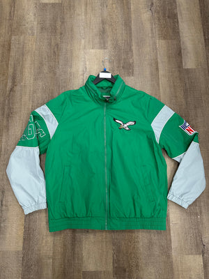 Starter Philadelphia Eagles Kelly Green Authentic Full-Zip Sideline Jacket - Size 2XL