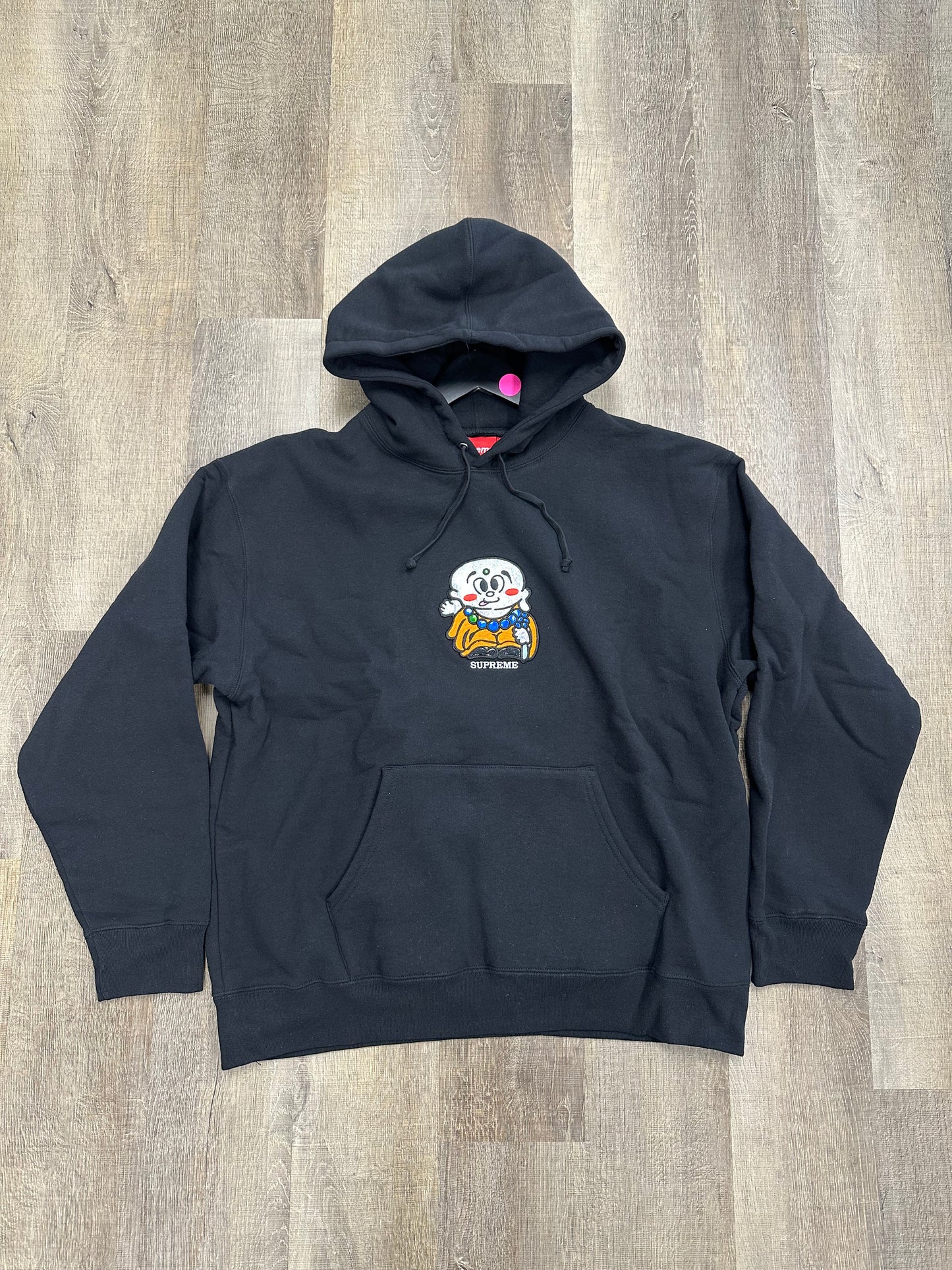 Supreme AOI Buddha Hooded Sweatshirt Black - Size Large