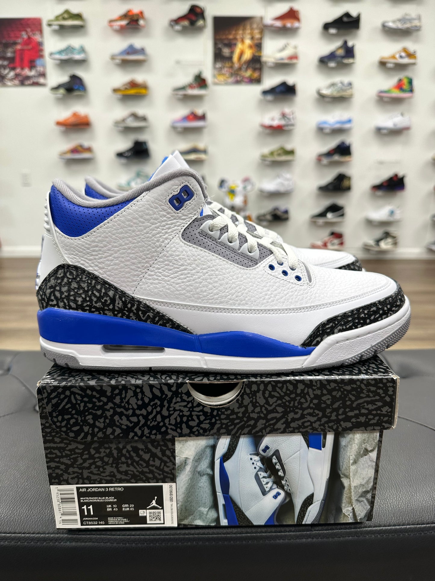 Jordan 3 Retro Racer Blue - Size 11