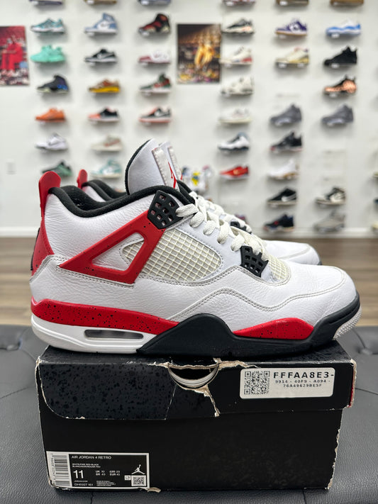 Jordan 4 Retro Red Cement - Size 11 (U)