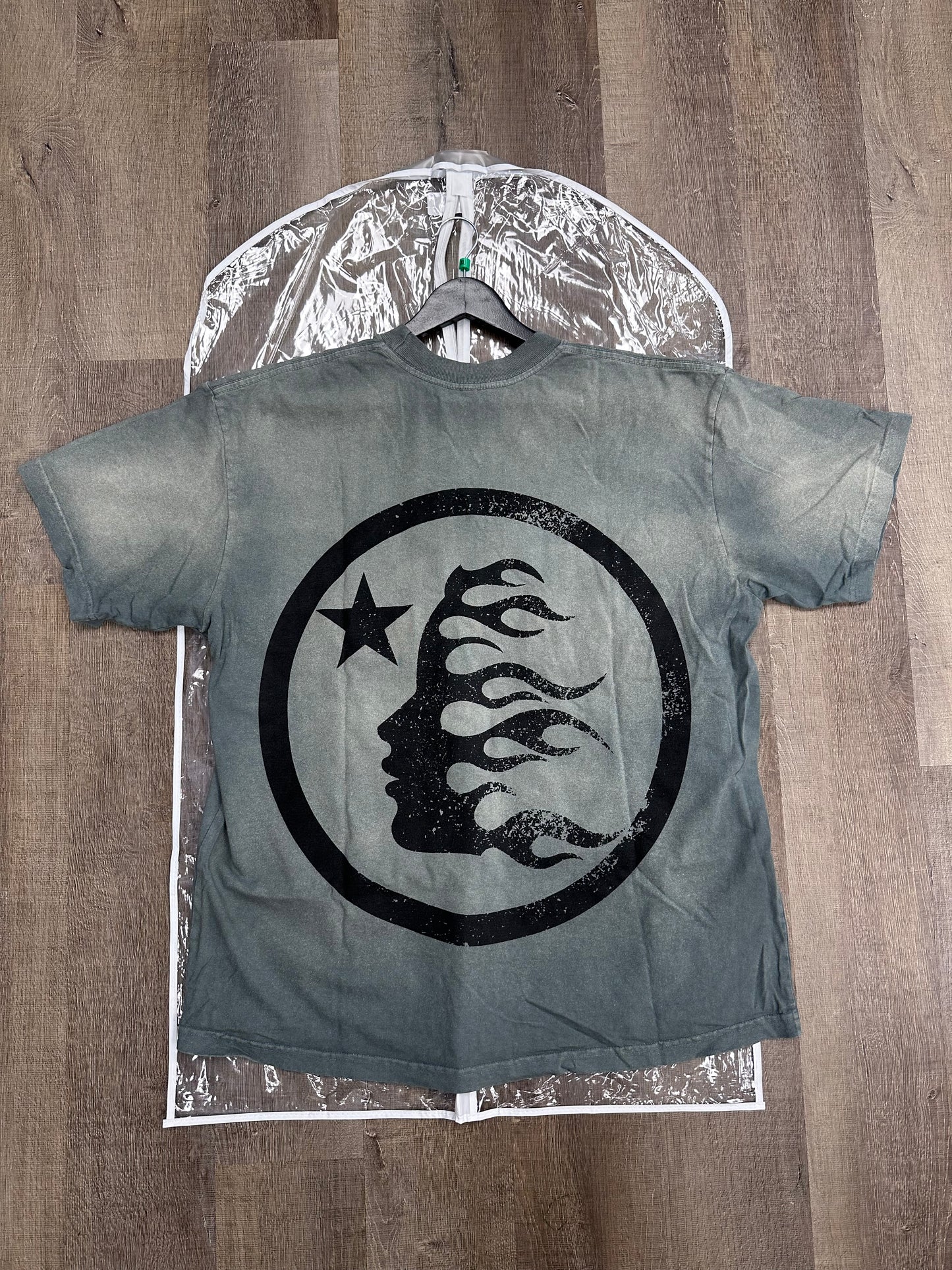 Hellstar Gel Sport Logo T-shirt Grey - Size XL (U)