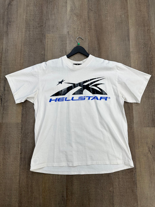 Hellstar Sports Gel Logo T-Shirt White - Size XL (U)