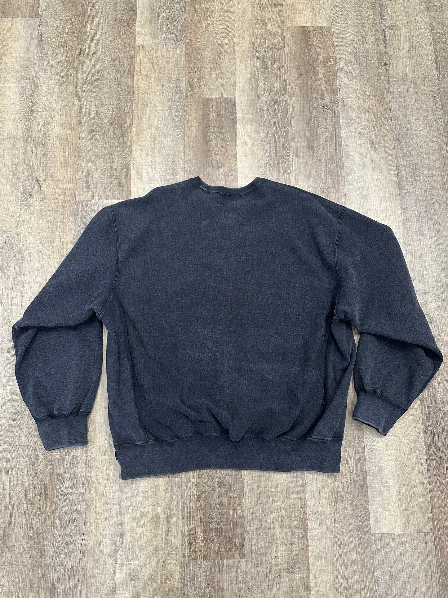 Supreme Washed Box Logo Crewneck Black - Mens