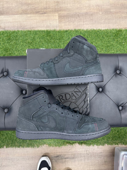 Jordan 1 Mid SE Craft Dark Smoke Red - Size 11.5 (U)