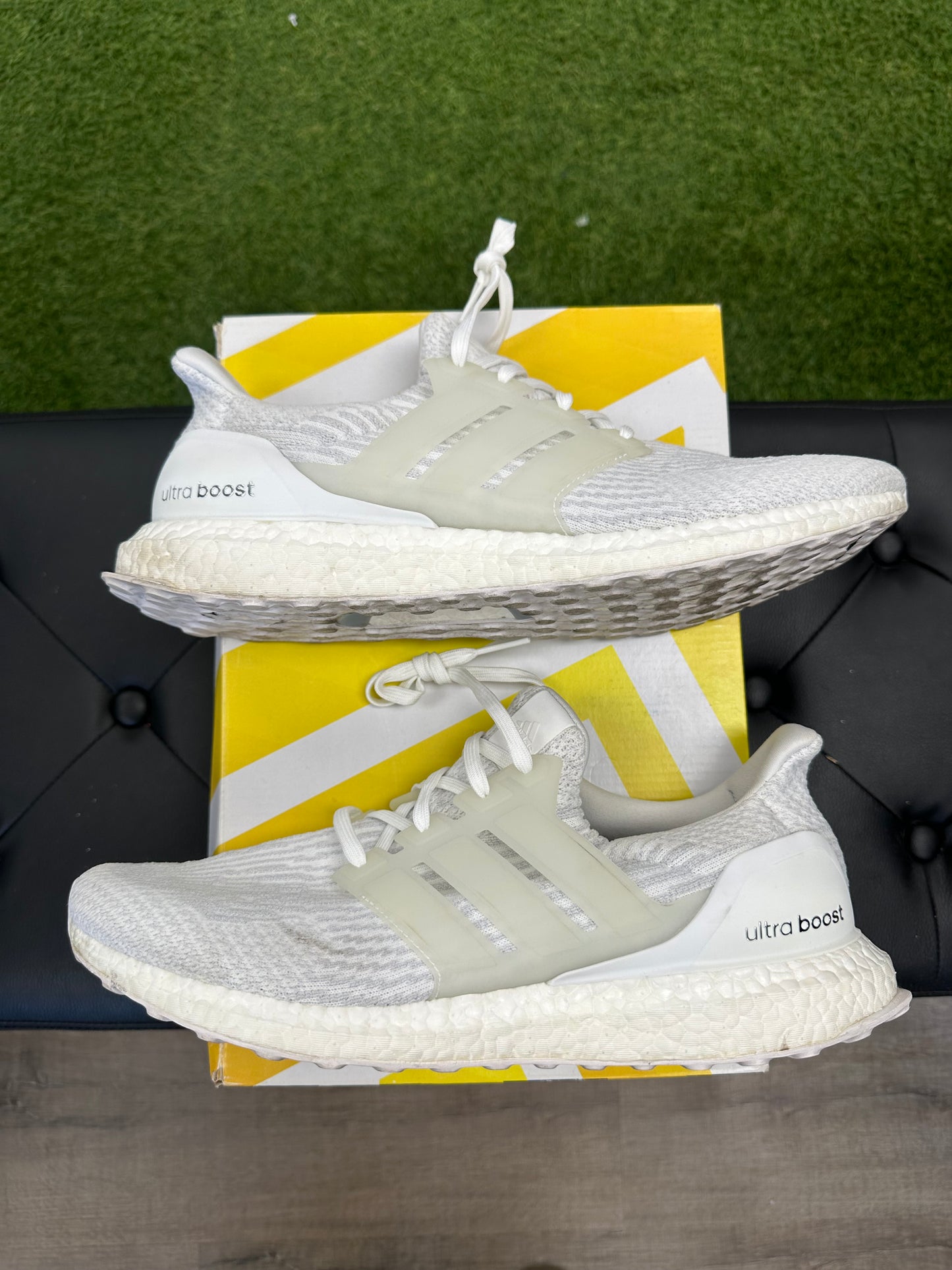 adidas Ultra Boost 3.0 Triple White - Mens (U13)