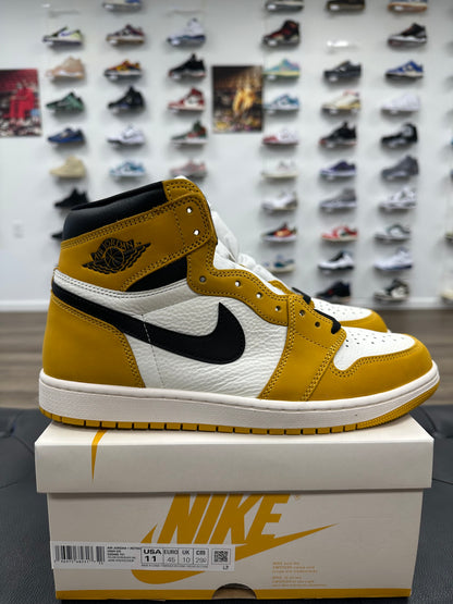 Jordan 1 Retro High OG Yellow Ochre - Size 11 (U)
