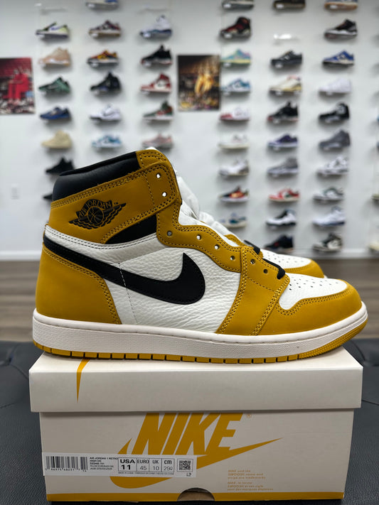 Jordan 1 Retro High OG Yellow Ochre - Size 11 (U)
