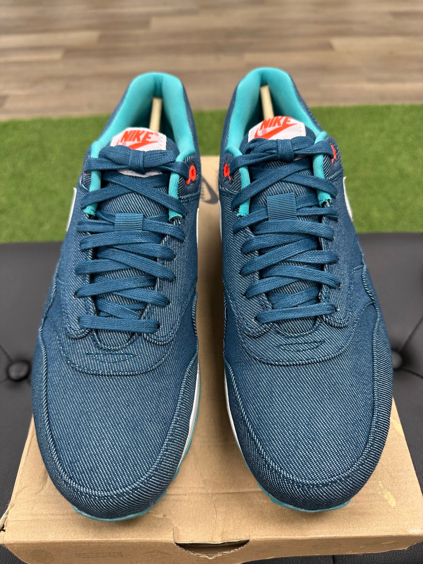 Nike Air Max 1 Turquoise Denim - Size 10