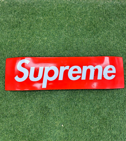 Supreme Uncut Box Logo Skateboard Deck Red