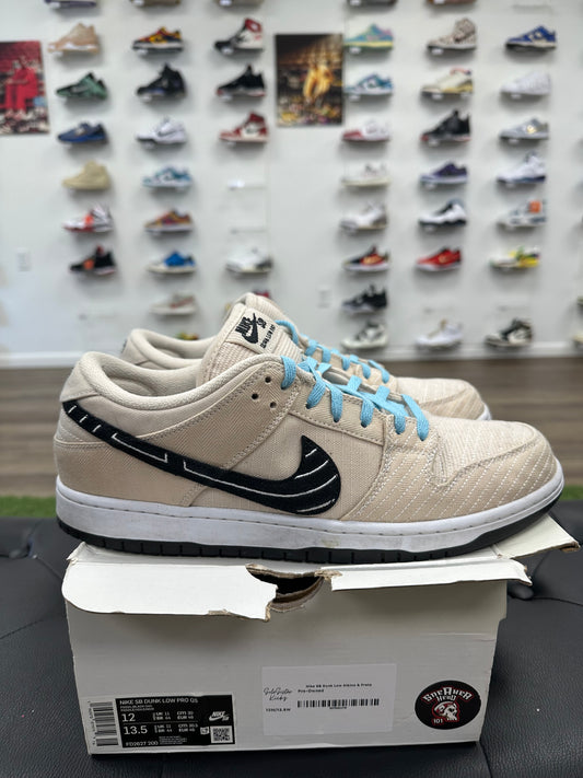 Nike SB Dunk Low Albino & Preto - Size 12 (U)