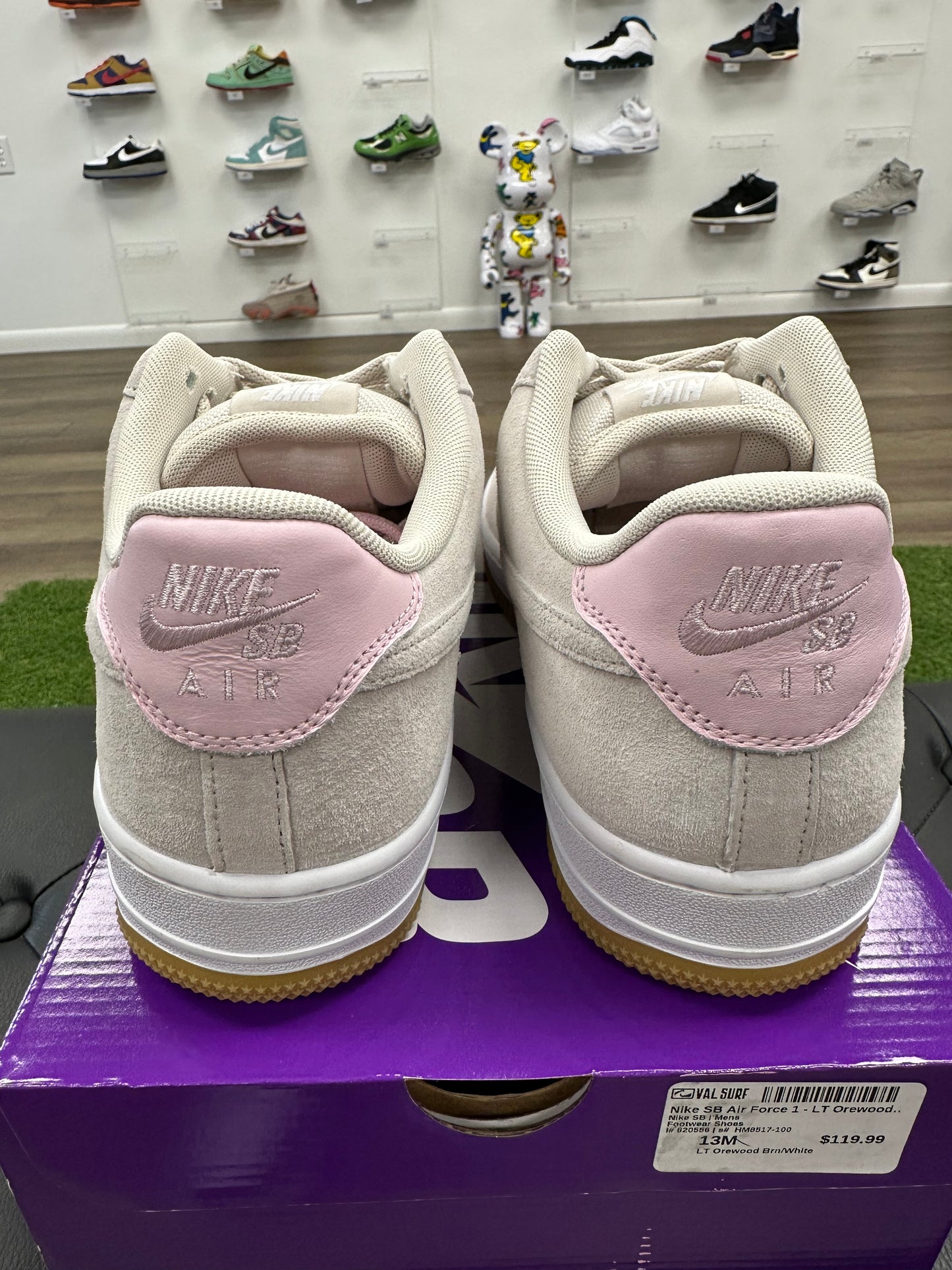 Nike Air Force 1 Low SB Light Orewood Brown Pink - Size 13