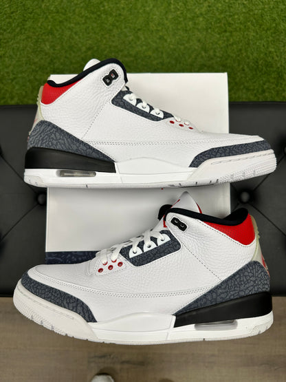 Jordan 3 Retro SE Fire Red Denim (2020) - Size 11