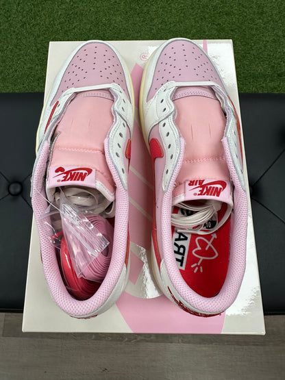 Jordan 1 Retro Low OG SP Travis Scott Sail Tropical Pink - Size 10