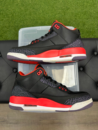 Jordan 3 Retro Crimson - Size 8.5 (U)