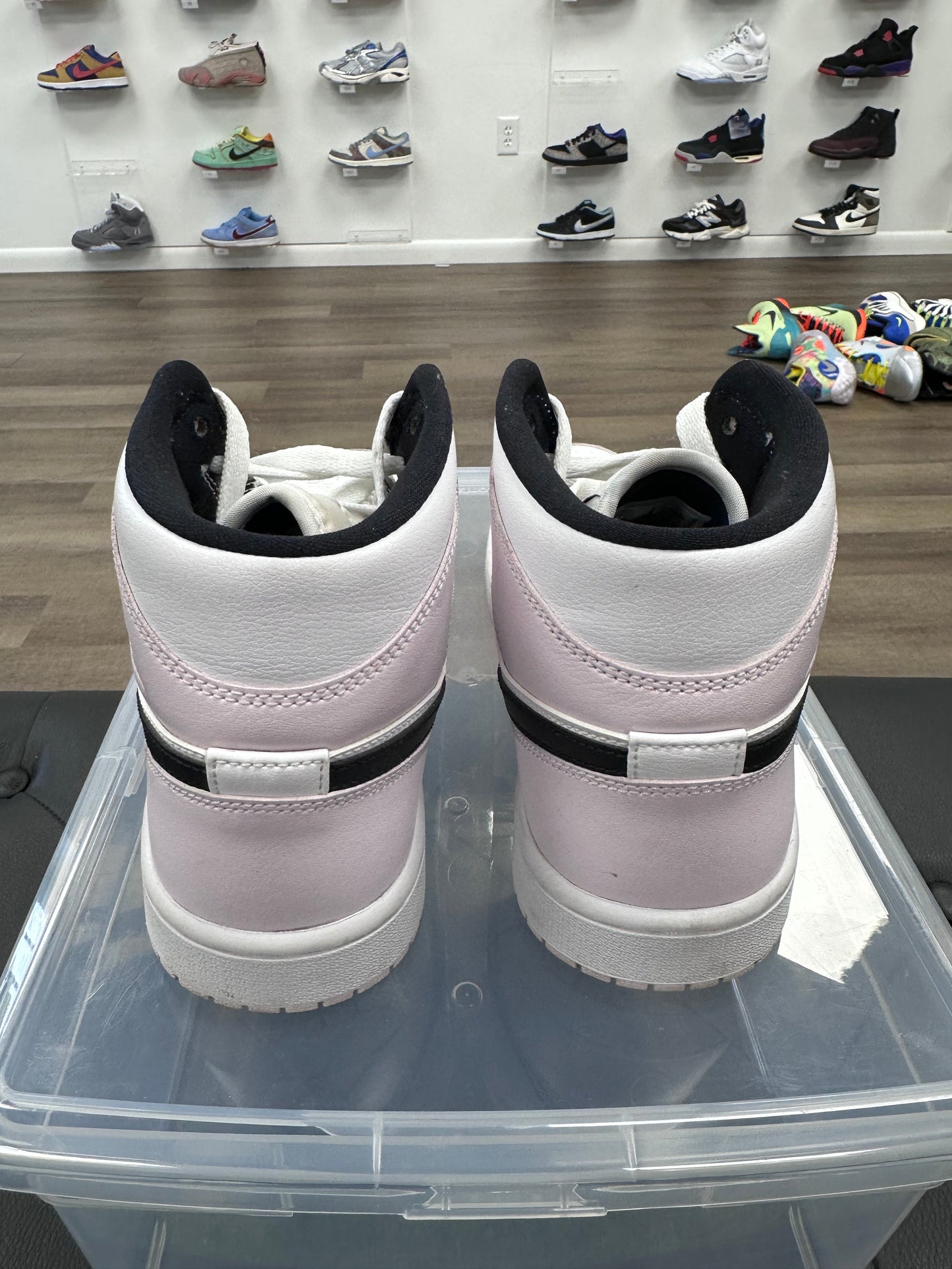 Jordan 1 Mid Barely Rose (Women's) - Size 8 (U)