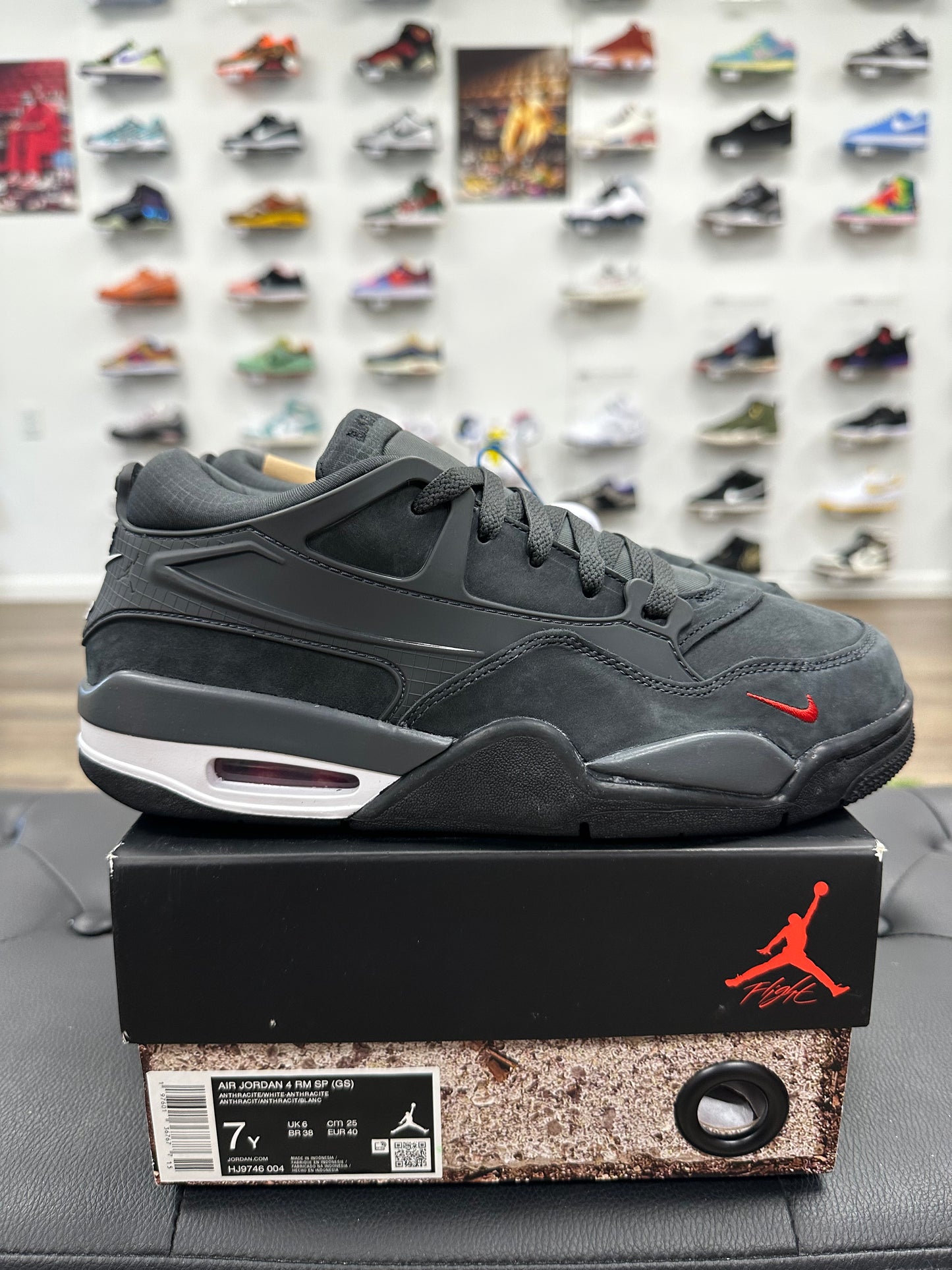 Jordan 4 RM SP Nigel Sylvester Driveway Grey (GS) - Size 7Y