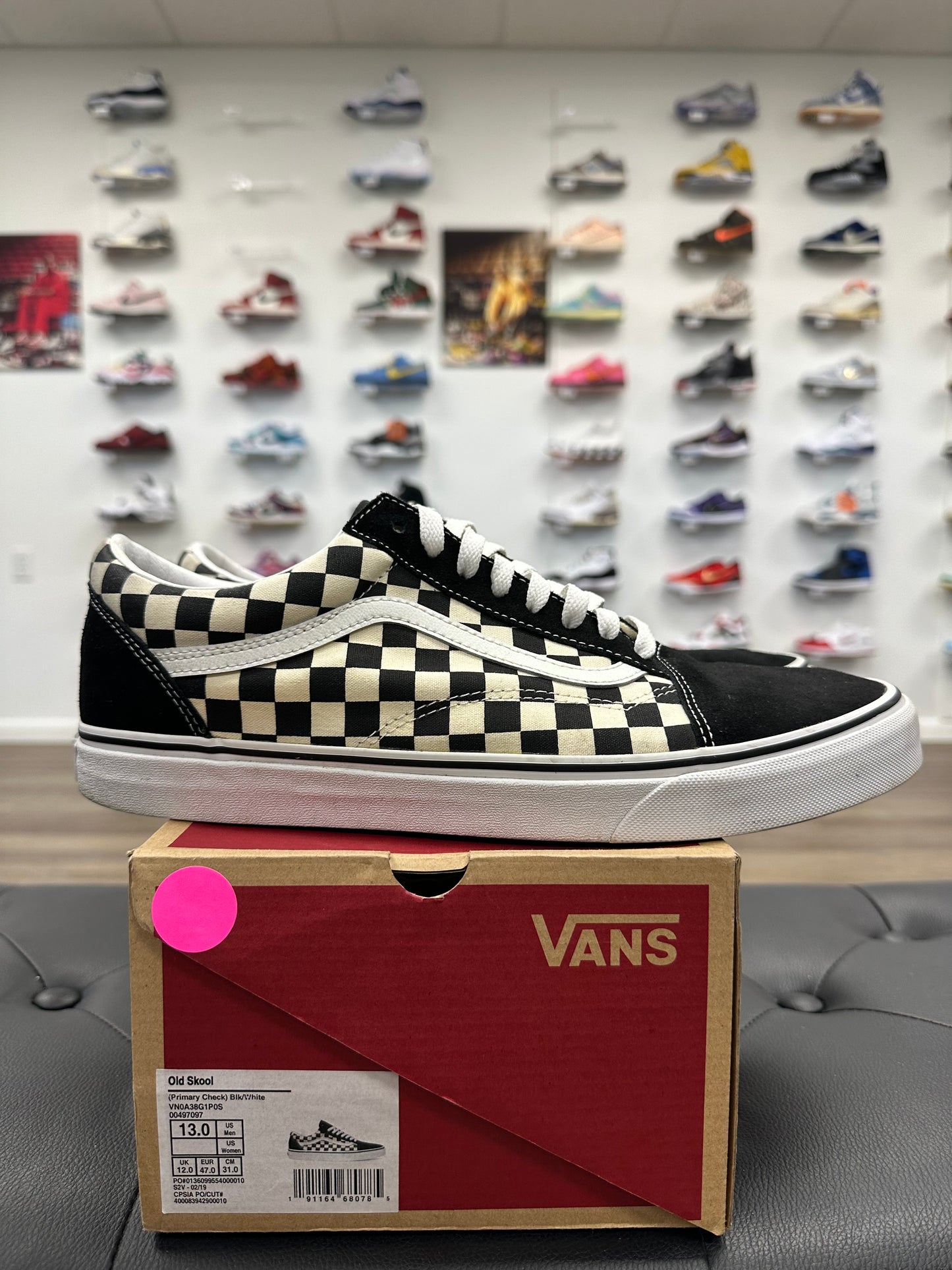 Vans Old Skool Primary Check - Size 13 (U)