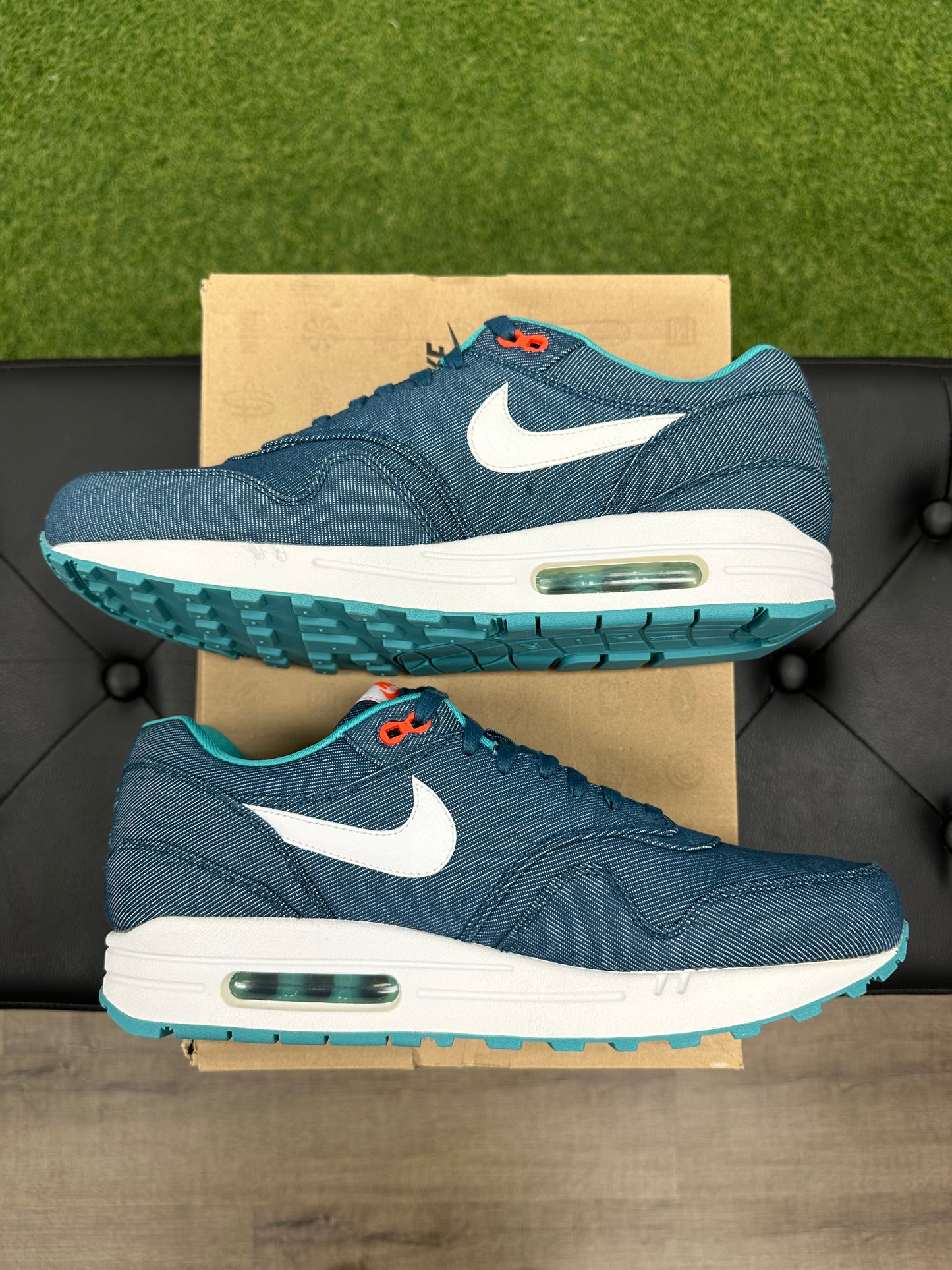 Nike Air Max 1 Turquoise Denim - Size 10