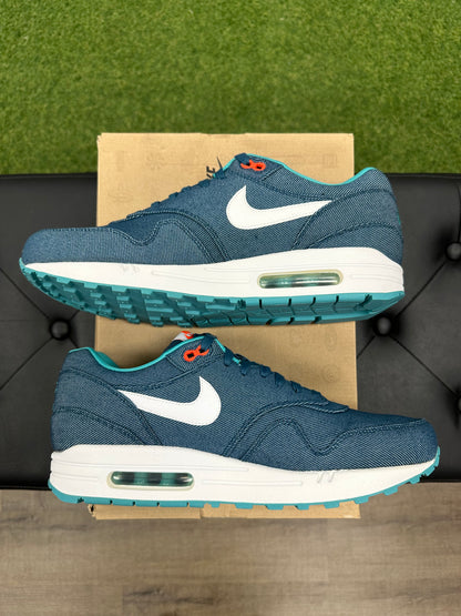 Nike Air Max 1 Turquoise Denim - Size 10