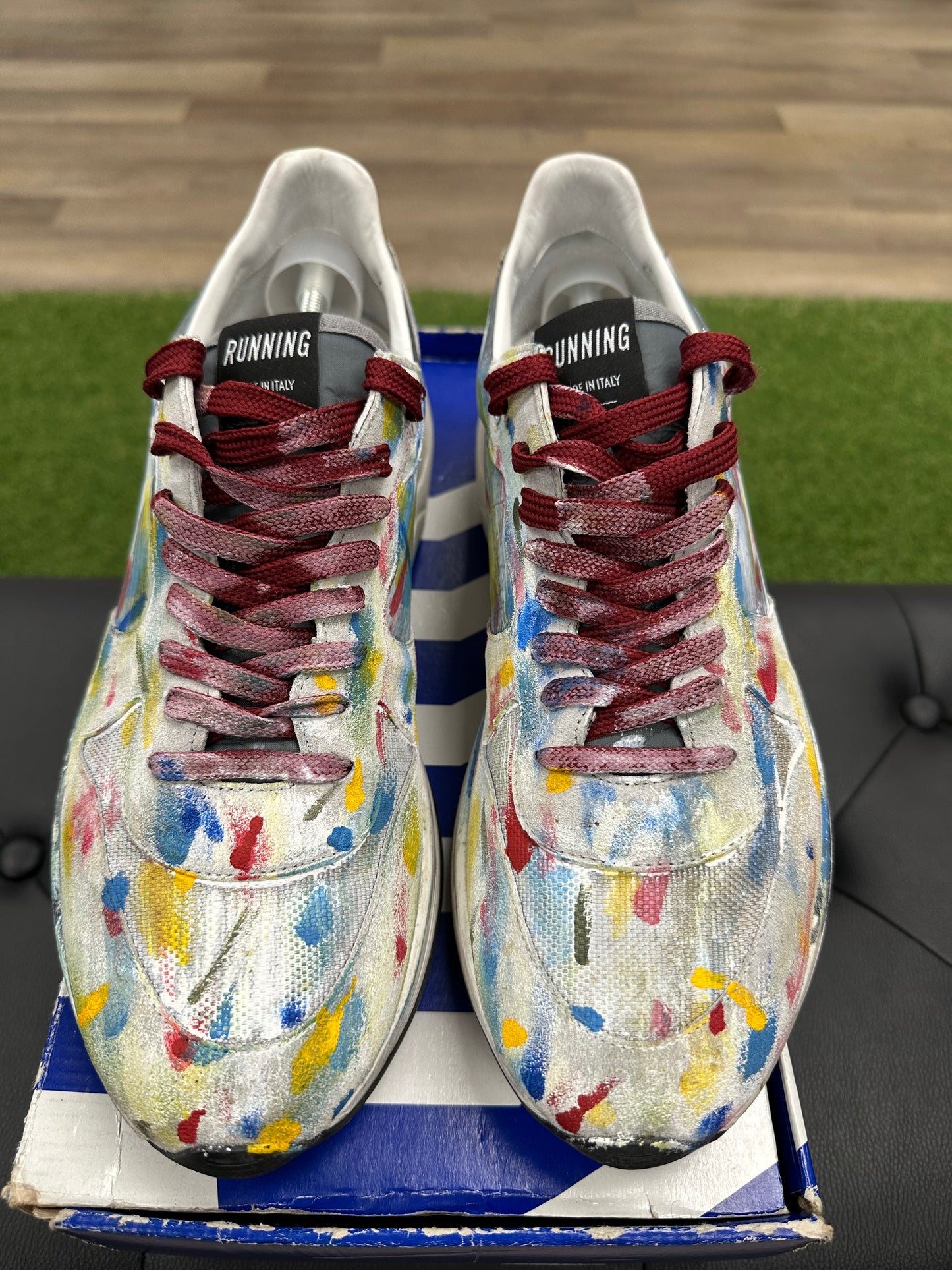 Golden Goose Running Sole Sneaker Paint Drip - Size 12 (U)