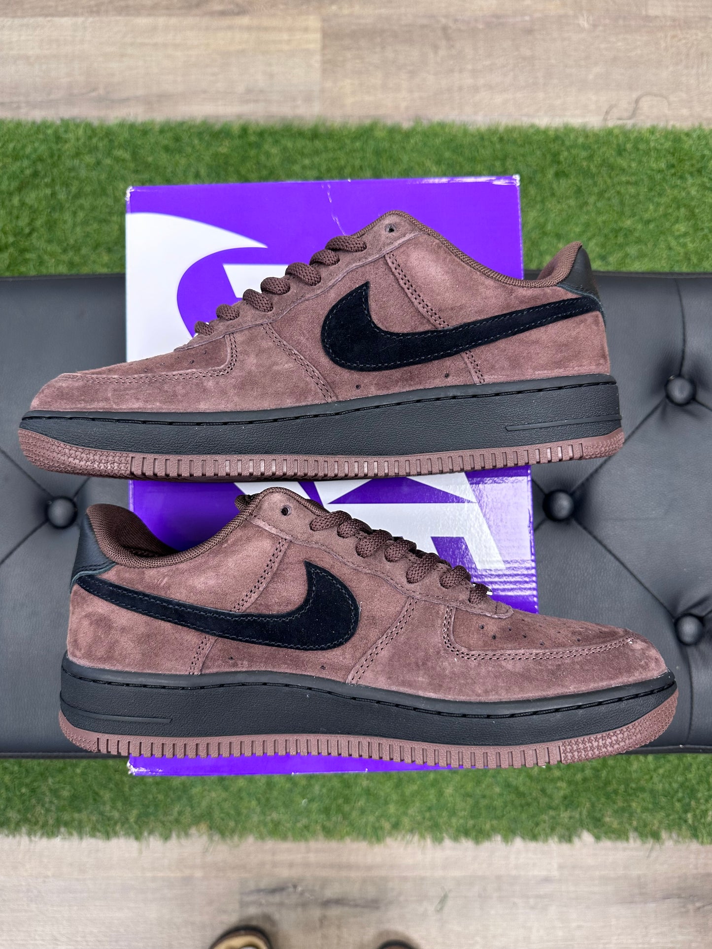 Nike SB Air Force 1 Low Light Chocolate Black - Size 9.5