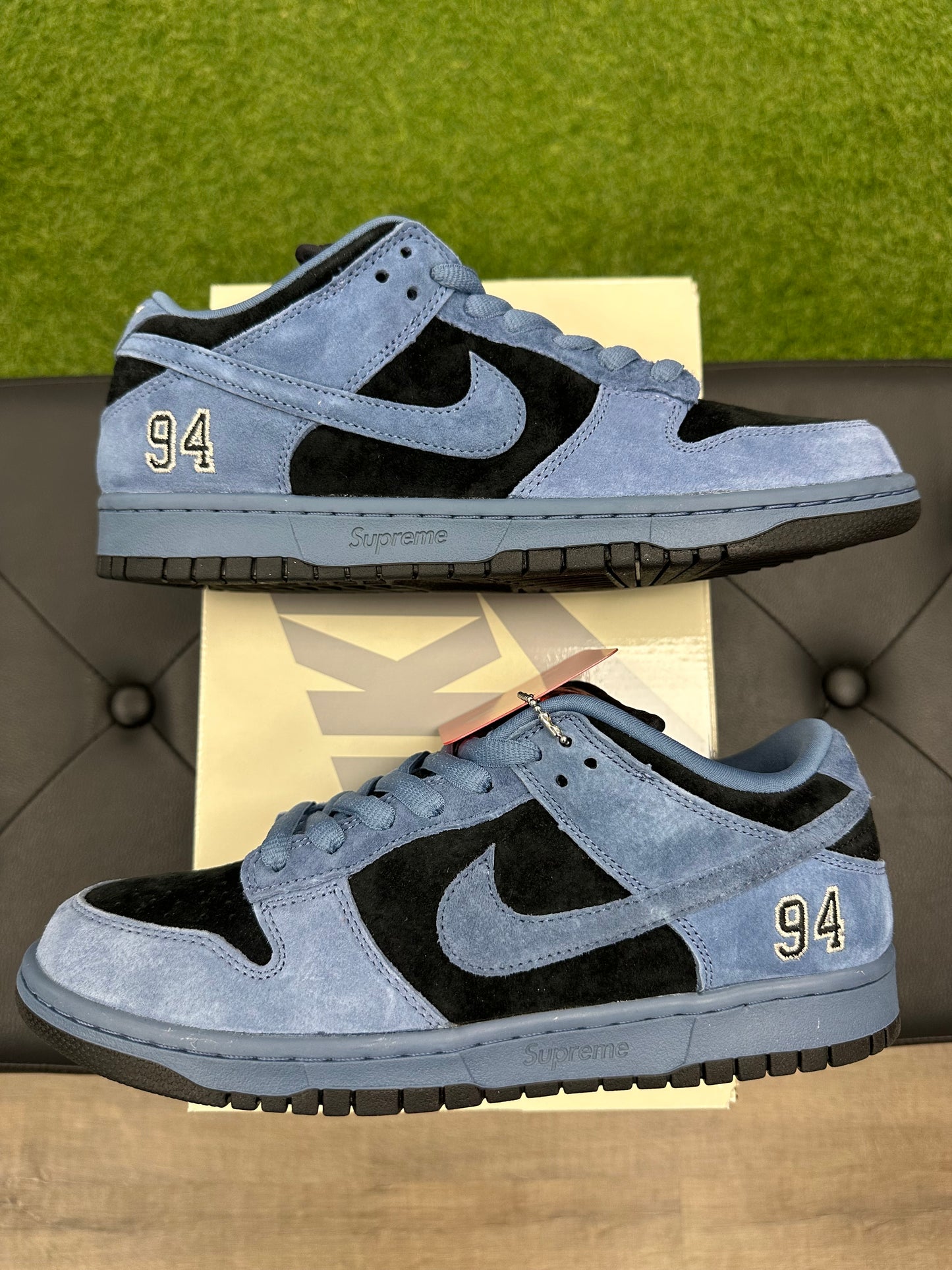 Nike SB Dunk Low Supreme 94 Ocean Fog - Size 8