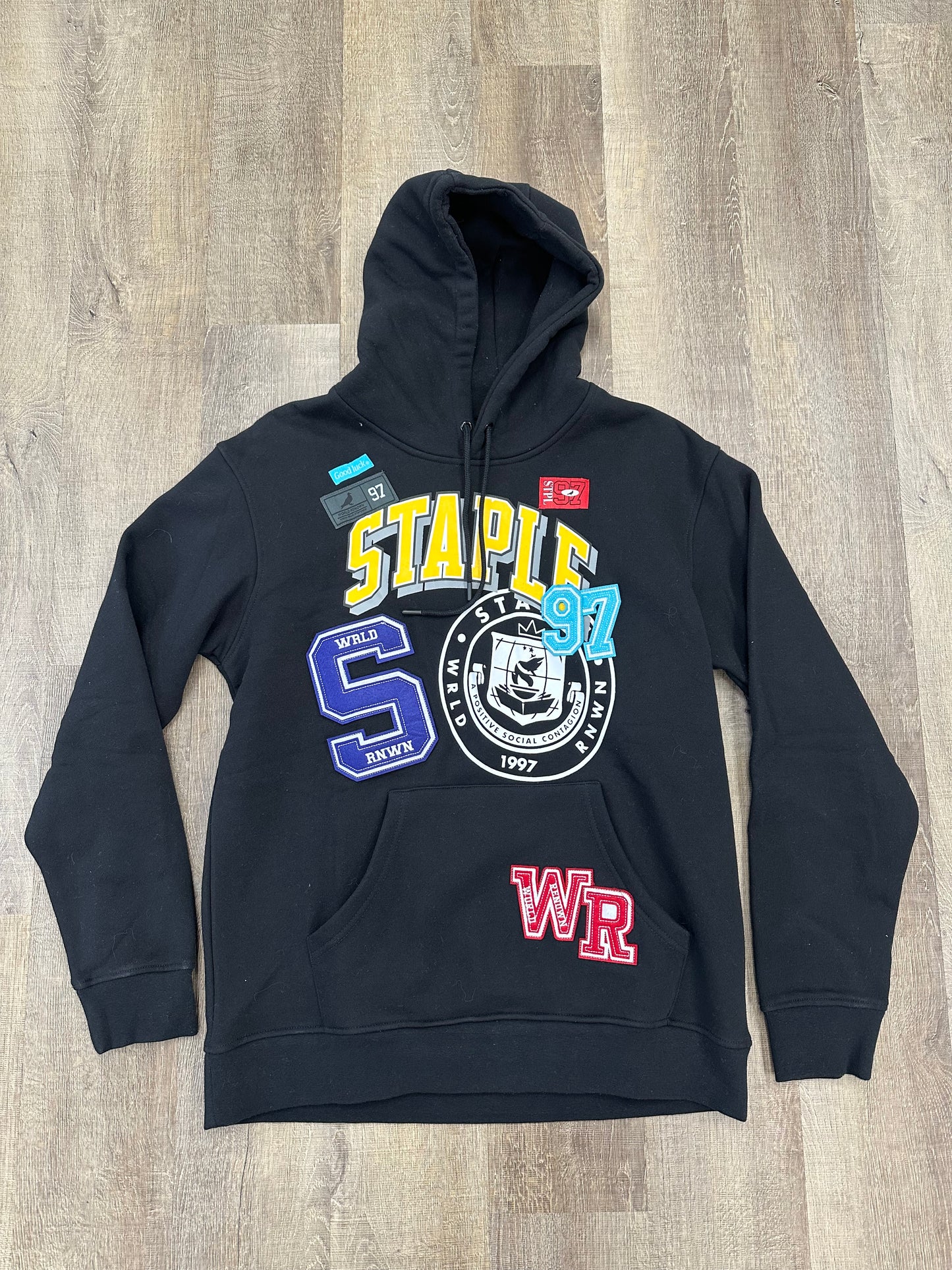 Staple Embroidered Patches Hoodie - Mens