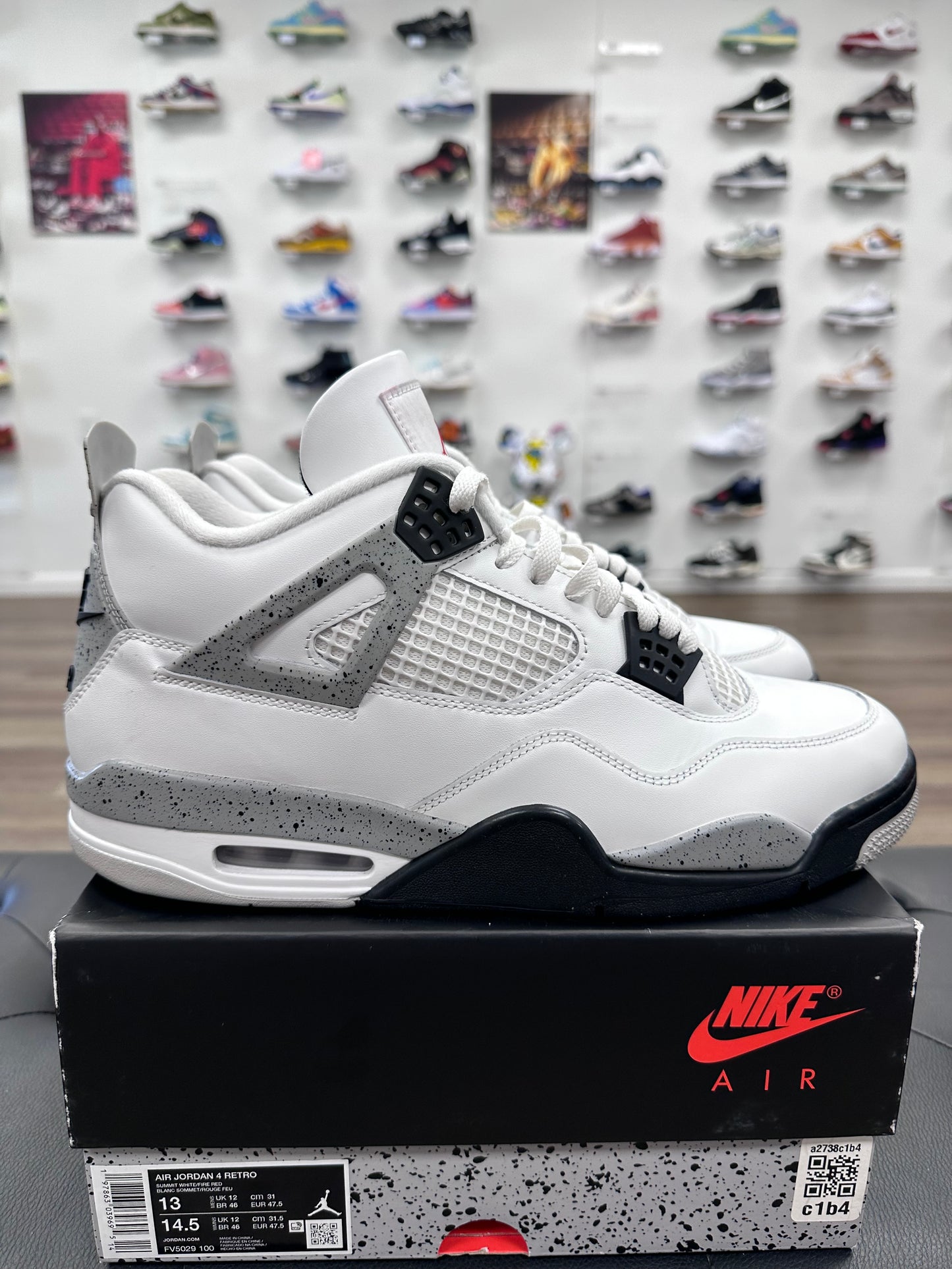 Jordan 4 Retro White Cement (2025) - Size 13 (U)