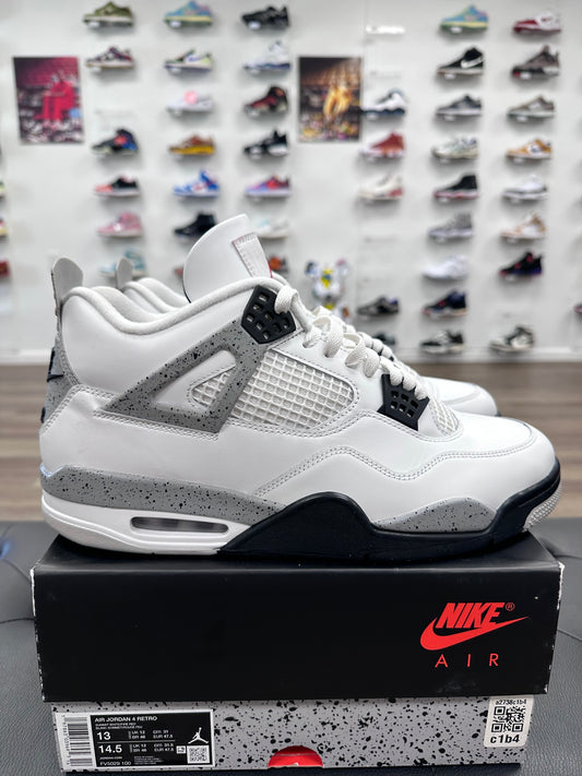 Jordan 4 Retro White Cement (2025) - Size 13 (U)