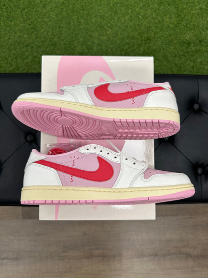 Jordan 1 Retro Low OG SP Travis Scott Sail Tropical Pink - Size 11