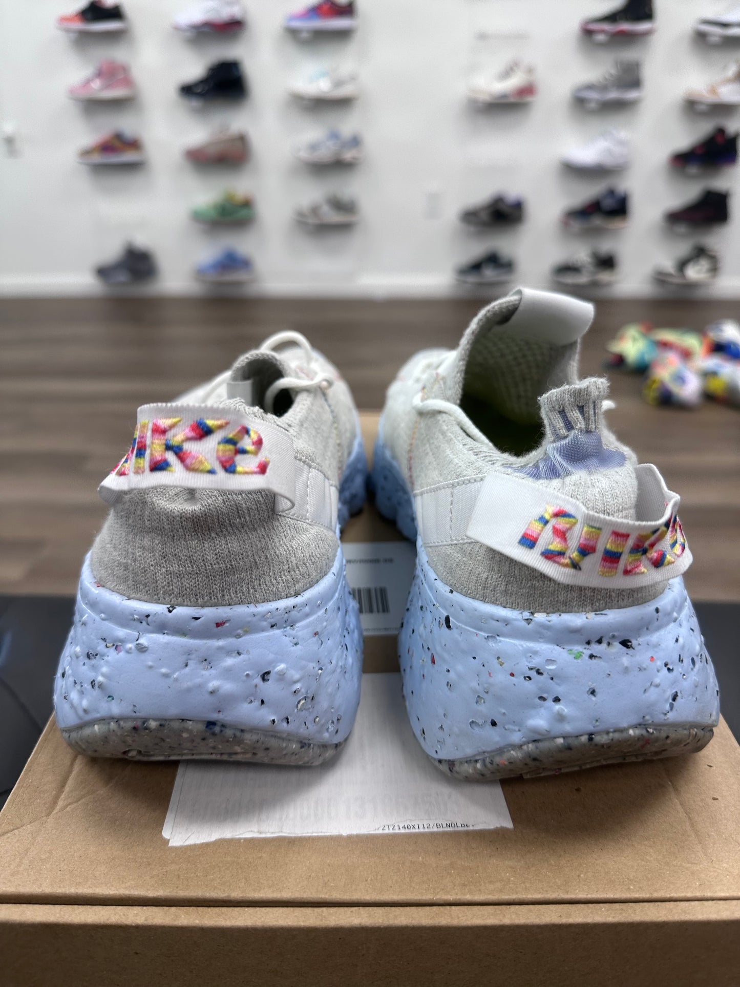 Nike Space Hippie 04 Grey Rainbow - Size 12 (U)