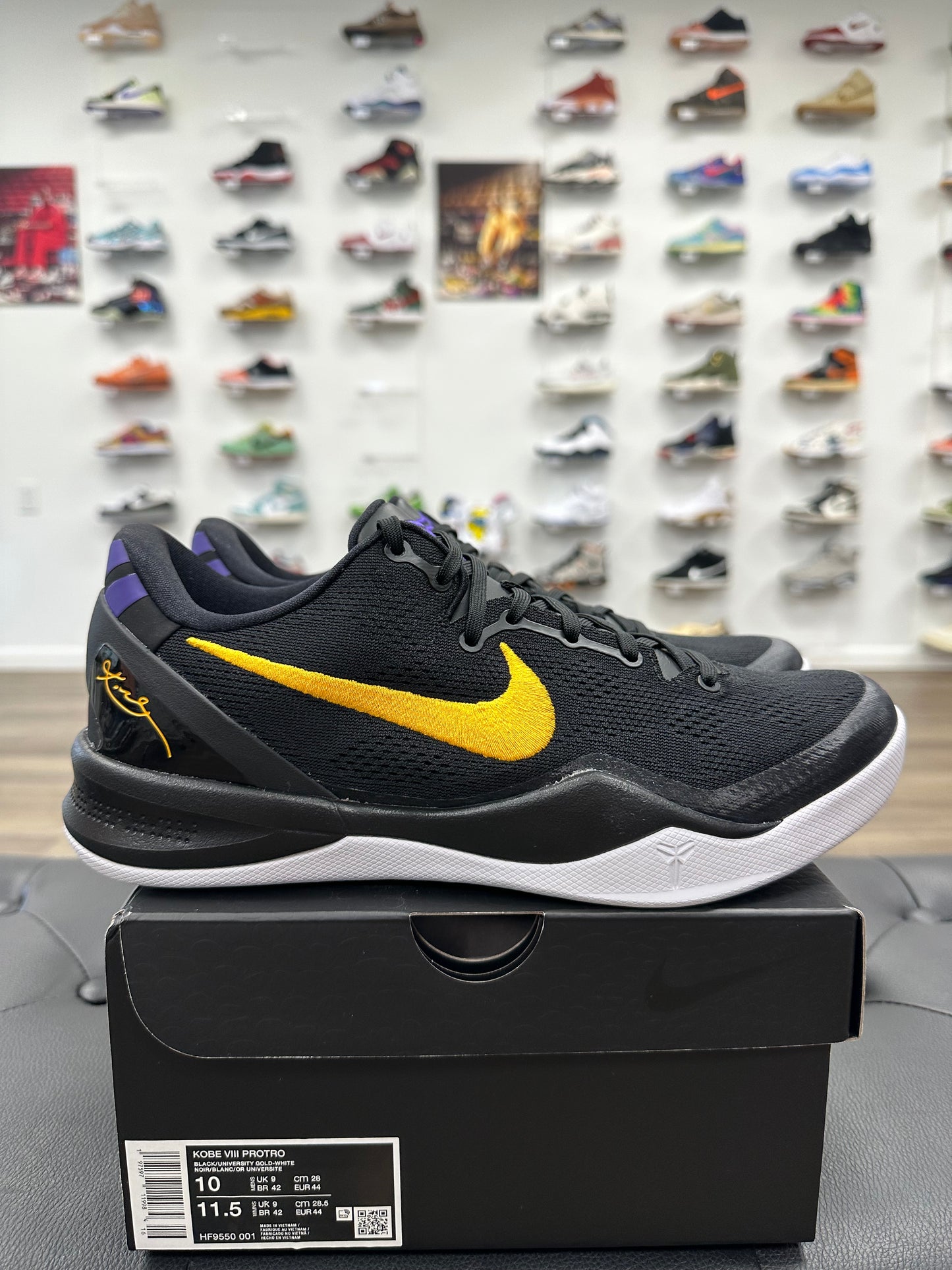Nike Kobe 8 Protro Lakers Away - Size 10