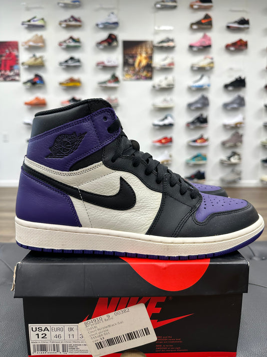 Jordan 1 Retro High Court Purple - Size 12 (U)