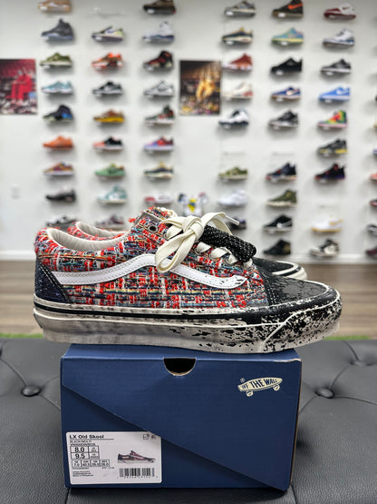 Vans Premium Old Skool Charms Red Black - Size 8