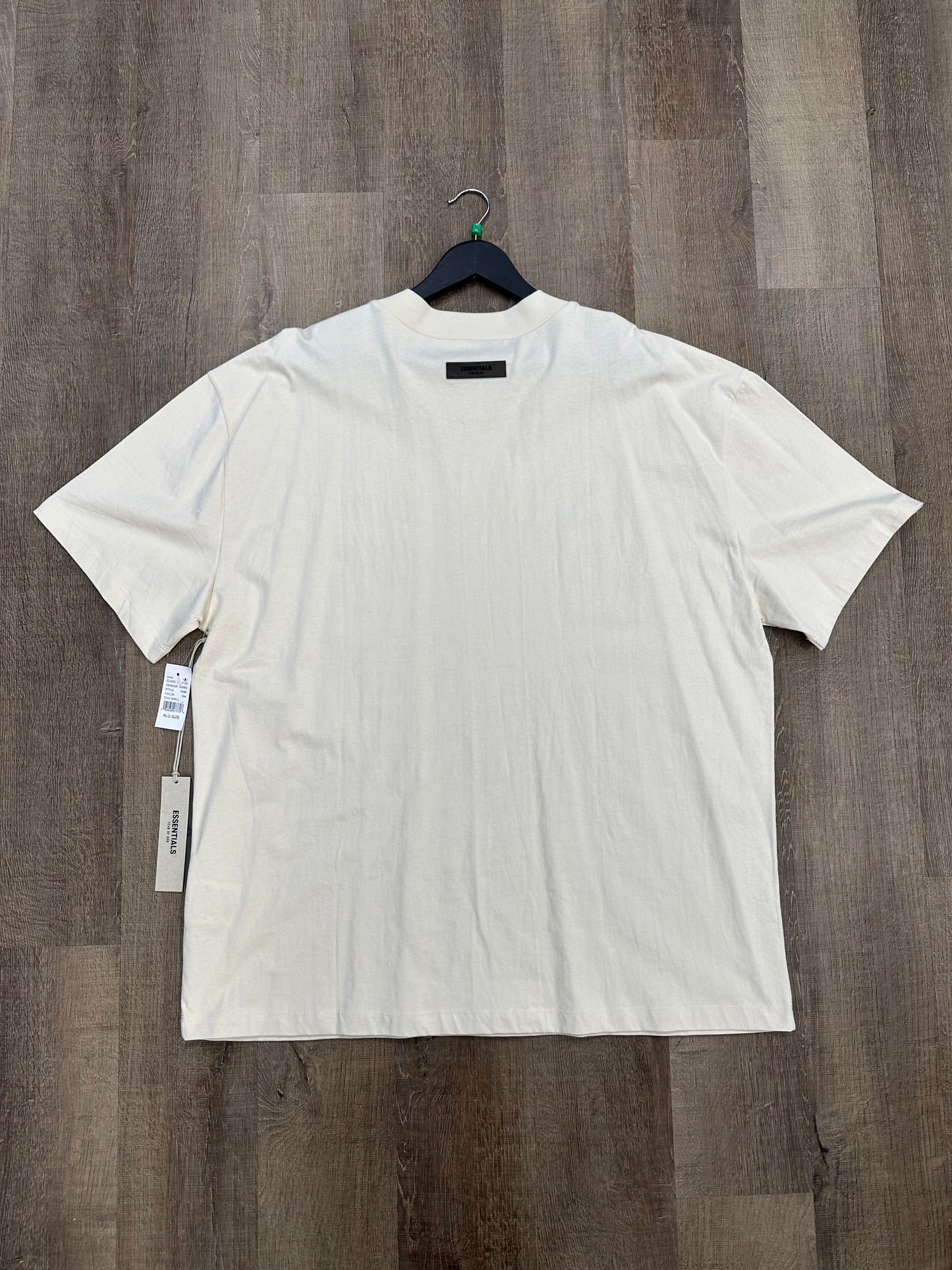 Fear of God Essentials Short-Sleeve Tee Eggshell - Size XL