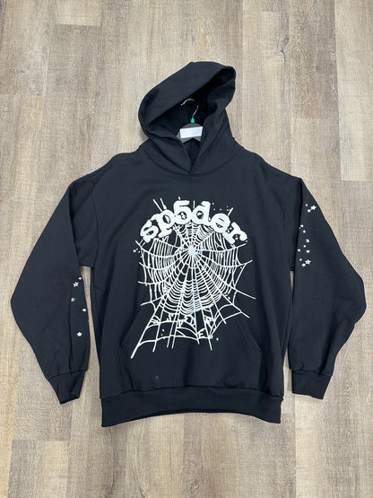 Sp5der OG Web Hoodie Black - Size XL