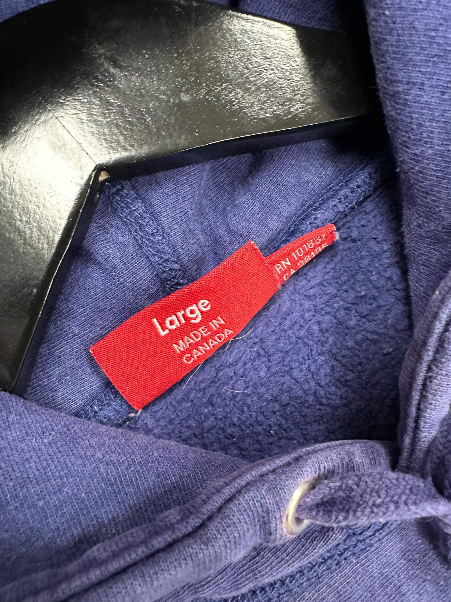 Supreme FTP Arc Hooded Sweatshirt Washed Navy - Size Large (U)