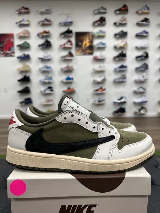 Jordan 1 Retro Low OG SP Travis Scott Medium Olive - Size 9