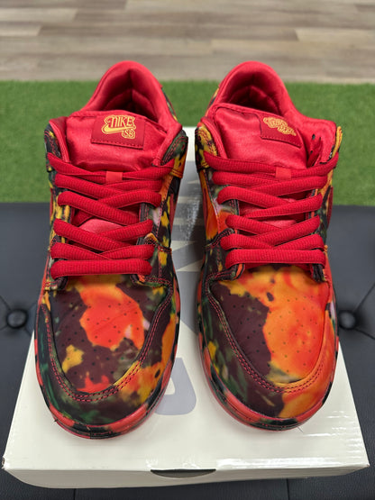 Nike SB Dunk Low The Wizard of Oz Poppy Field - Size 9