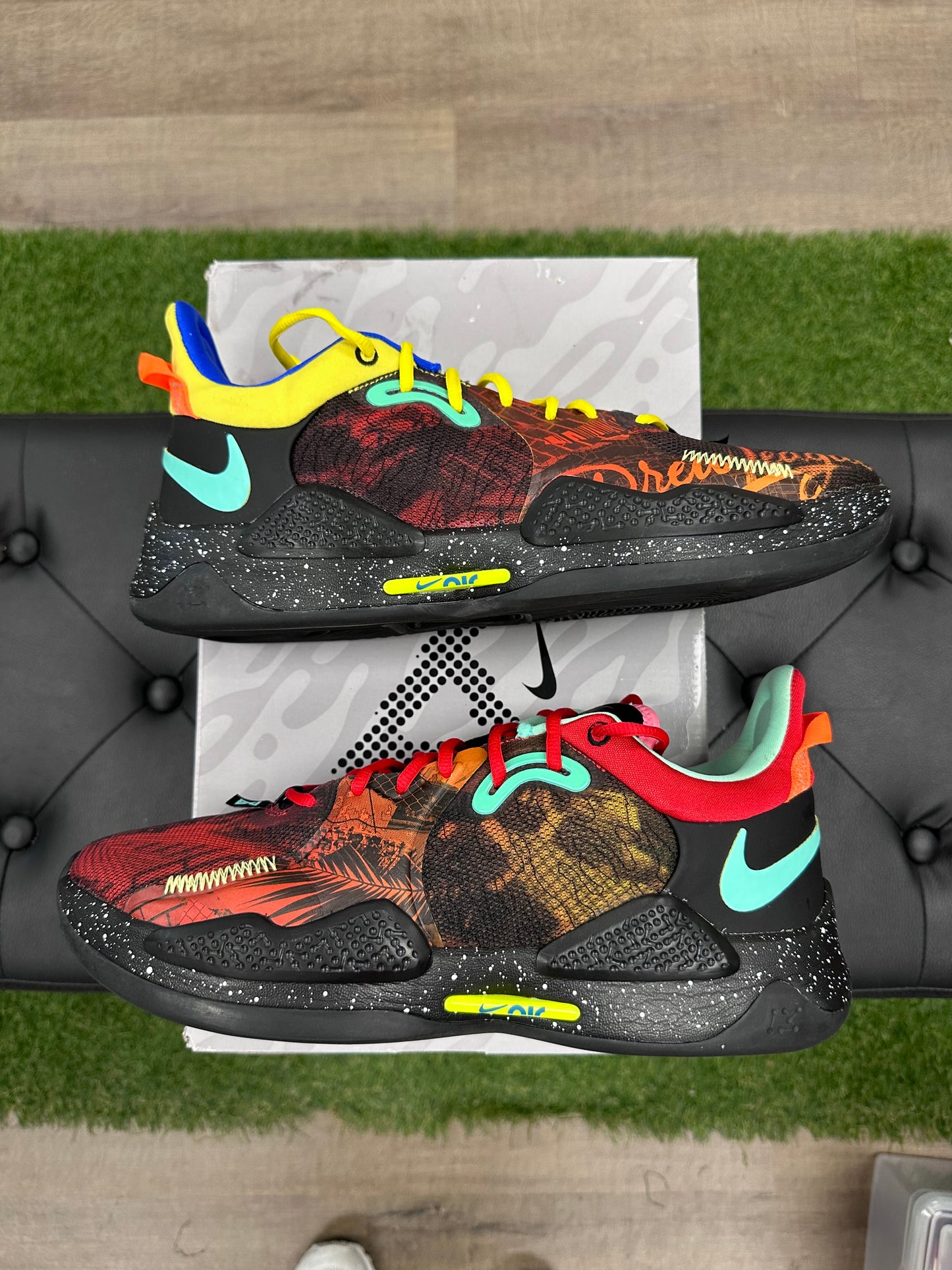 Nike PG 5 Mismatched Multi-Color - Size 12.5 (U)
