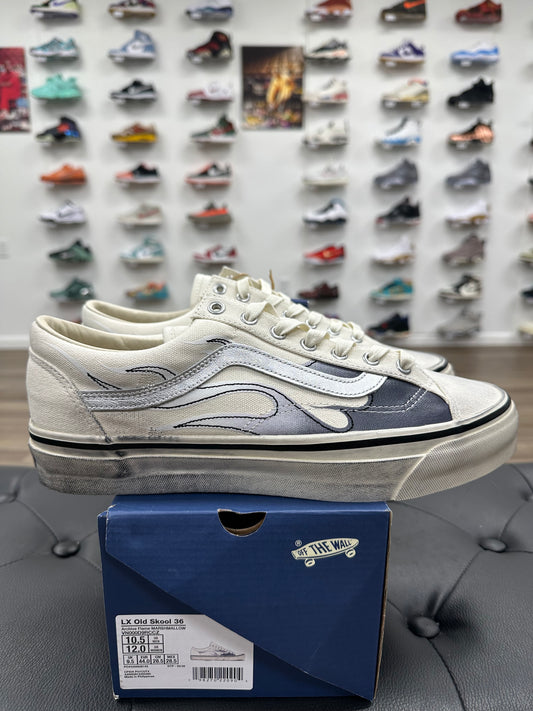 Vans LX Old Skool Archive Flame White - Size 10.5