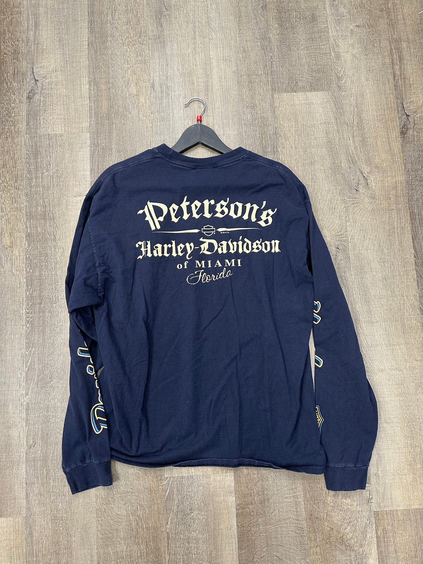 Vintage Harley Davidson Longsleeve (Navy) - Size Large
