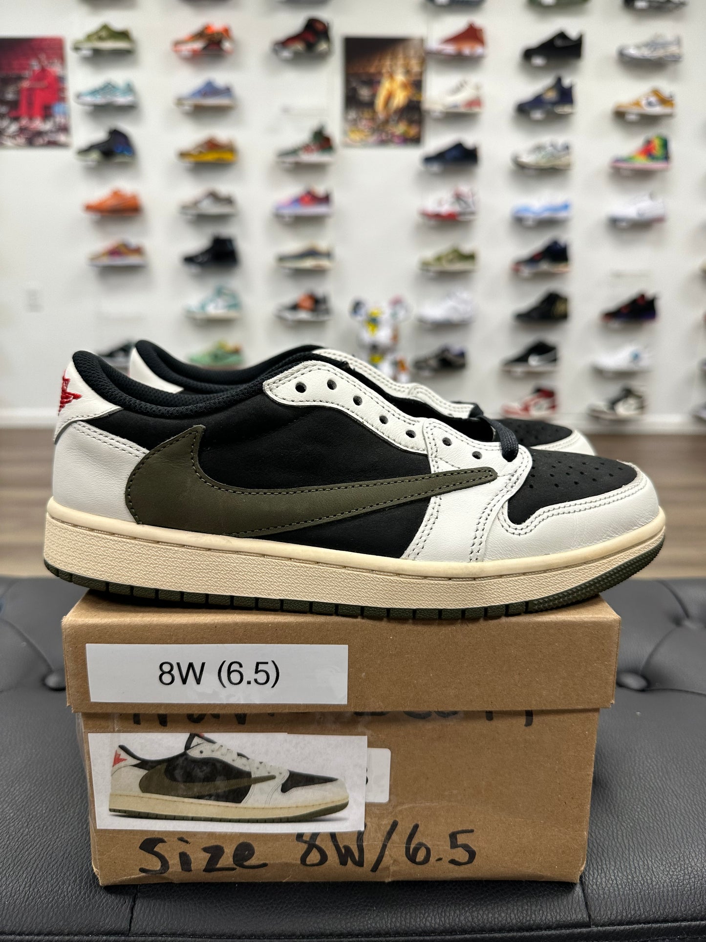 Jordan 1 Retro Low OG SP Travis Scott Olive - Size 6.5 (U)