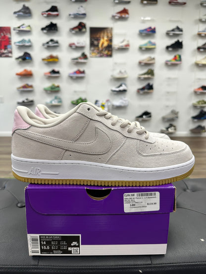 Nike Air Force 1 Low SB Light Orewood Brown Pink - Size 14