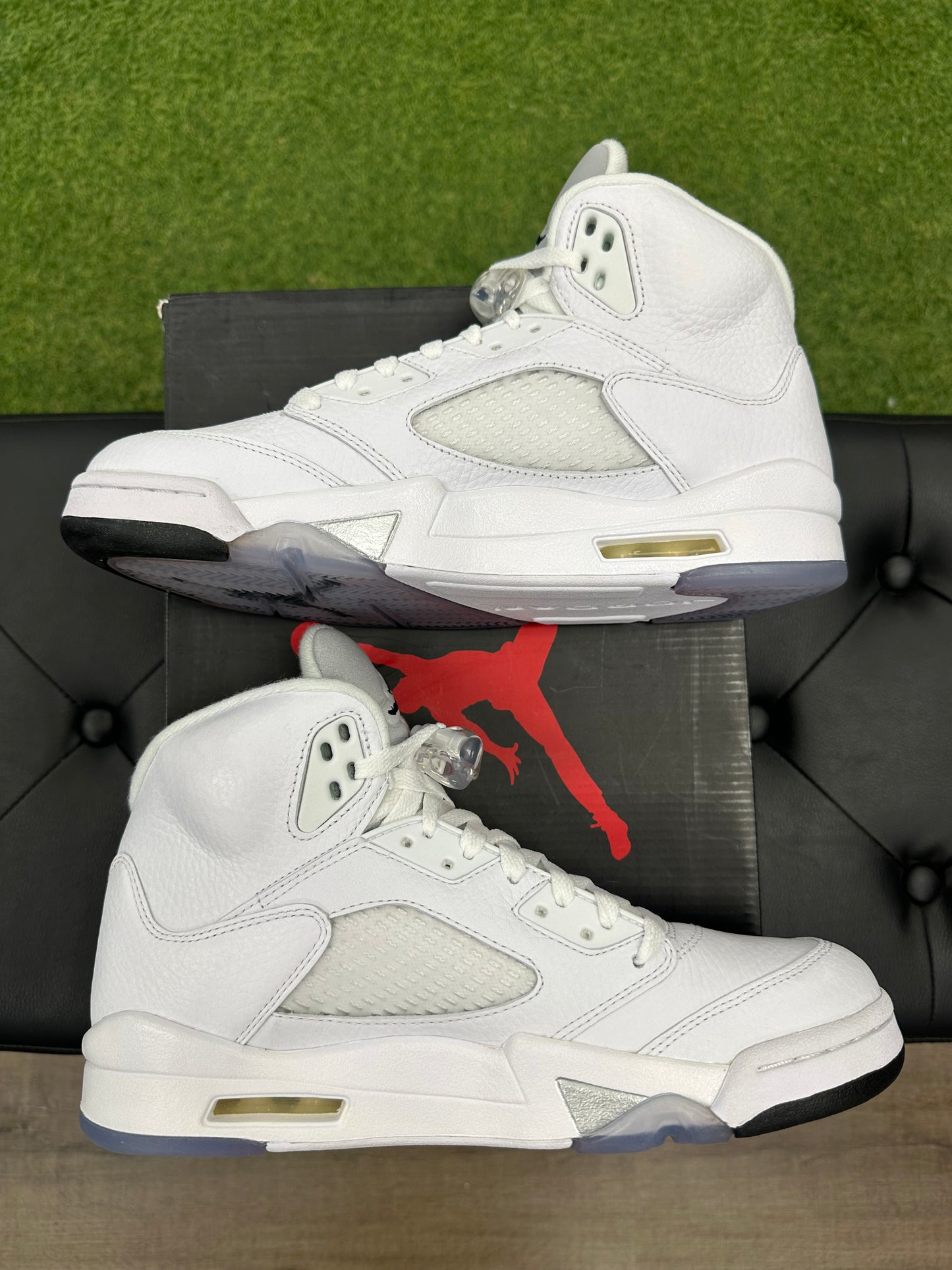 Jordan 5 Retro Metallic White (2015) - Size 9