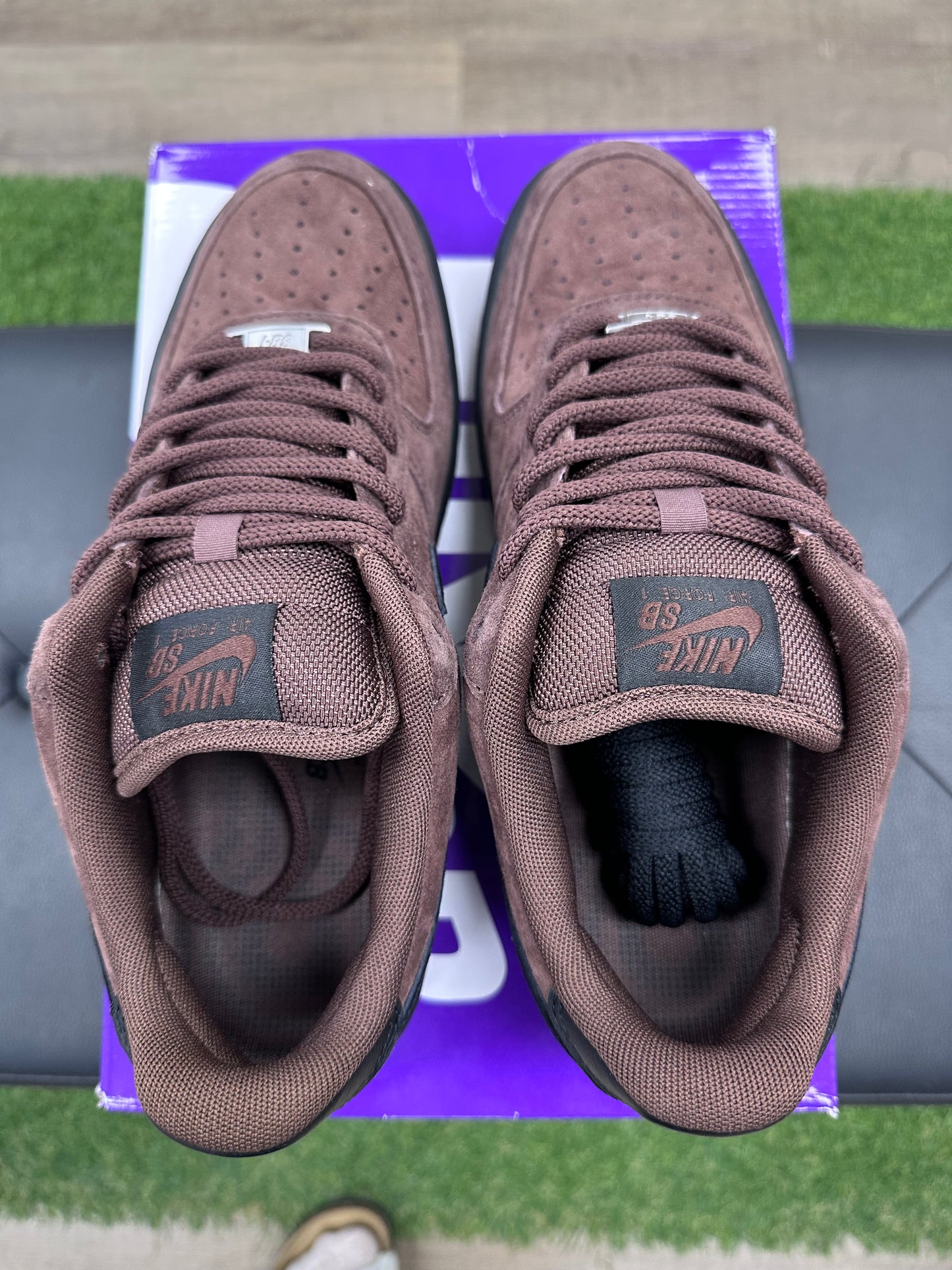 Nike SB Air Force 1 Low Light Chocolate Black - Size 9.5
